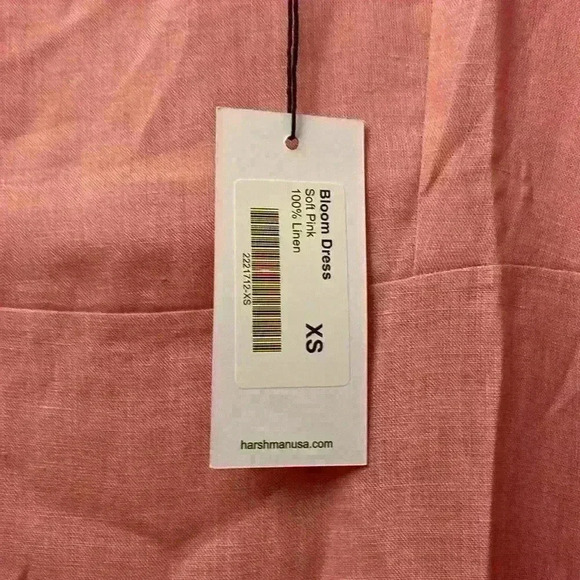 Harshman Bloom Maxi Dress in Soft Pink 100% Linen XS NWT - Picture 4 of 8